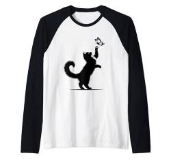 Katze Schmetterling Katzen Geschenke, Frauen Kätzchen Raglan von Farm n' Fancy