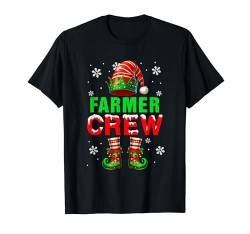 Farmer Crew Costume Elf Xmas Job Team Matching Parties T-Shirt von Farmer Christmas Costume