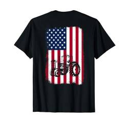 USA Flag Patriotic Farming Men Women Boys Farm Tractors T-Shirt von Farmer Designs Tractors Farm tee.