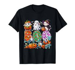 BOO Drei Halloween-Schafe Cosplay Hexe Mummy Lover T-Shirt von Farmer Halloween Costume