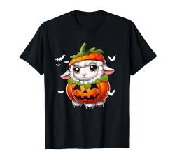 Schaf Cosplay geschnitzter Kürbis Halloween Kostüm Bauer Kinder T-Shirt von Farmer Halloween Costume