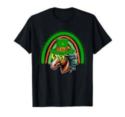 Pferd Sonnenbrille St. Patrick's Day Hut Rainbow Farmer T-Shirt von Farmer St. Patrick's Day Costume