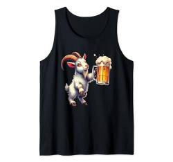 Ziege trinken Bier Oktoberfest Urlaub Deutsch Lustig Party Tank Top von Farmer Vacations Costume