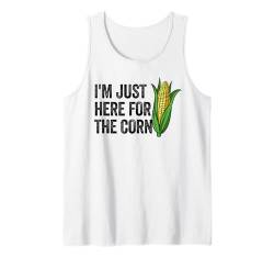 Ich bin nur für den Mais da Lustiger Mais für Maisliebhaber Tank Top von Farming Corn Farmer Co.