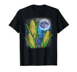 Three Corn Moon Cursed Meme Funny 3 Howling Corn T-Shirt von Farming Corn Farmer Co.