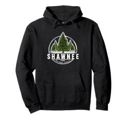 Vintage-Pinien-Souvenir aus dem Shawnee National Forest, Illinois Pullover Hoodie von Fashion Book