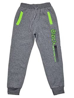 Fashion Boy Jogginghose, Freizeithose warm, in Hellgrau, Gr. 104, J402.4 von Fashion Boy