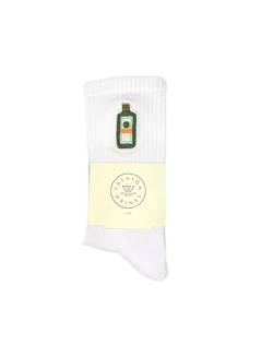 Fashion Drinks Jäger Bottle Crew Socks Damen & Herren aus Bio Baumwolle bestickt (42-46) von Fashion Drinks