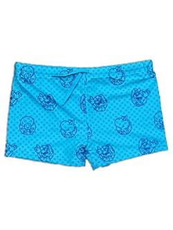 Fashion UK Offizielles Super Mario Kostüm Modell Zeichnungen Boxer Meer Polyester Badeshorts für Kinder Jungen (Hellblau) (6 Jahre - 116 cm), blau von Fashion UK