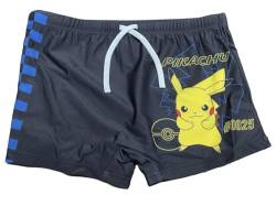 Fashion UK Pokemon Badehose Badeboxer Pika (DE/NL/SE/PL, Numerisch, 140, Regular, schwarz) von Fashion UK