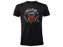 Fashion UK T-Shirt Stranger Things Hellfire Club Logo Schwarz Unisex (S), Schwarz von Fashion UK