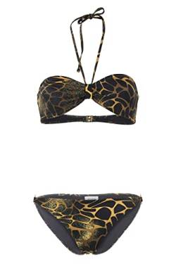 Gino Lapis Damen Bikini, Animal-Print aus recyceltem Material von Fashy