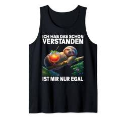 Arbeiten Witziger Lustiger Spruch Chillen Büro fun Faultier Tank Top von Faultier Lustiger Spruch | Geschenk Herren & Damen