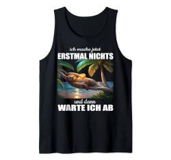 Arbeiten Witziger Lustiger Spruch Chillen Büro fun Faultier Tank Top von Faultier Lustiger Spruch | Geschenk Herren & Damen