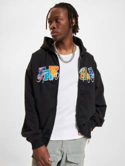 Favela Multicolor Patch Frontzip Übergangsjacke von Favela