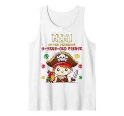 Mimi of the Fearsome 4 Years Old Pirate Boys Birthday Party Tank Top von Fearsome Pirate 4th Birthday Decorations Gifts