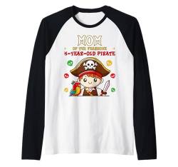 Mom of the Fearsome 4 Years Old Pirate Boys Birthday Party Raglan von Fearsome Pirate 4th Birthday Decorations Gifts