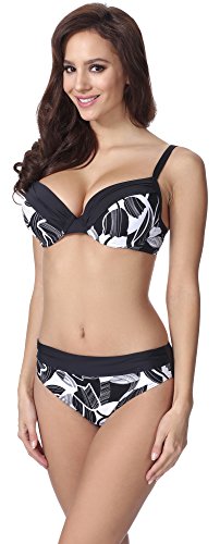 Feba Damen Push Up Bikini F21 (Muster-335, Cup 75F / Unterteil 38) von Feba