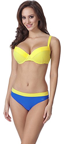 Feba Figurformender Damen Push Up Bikini F02 (Muster-340, Cup 80D / Unterteil 40) von Feba