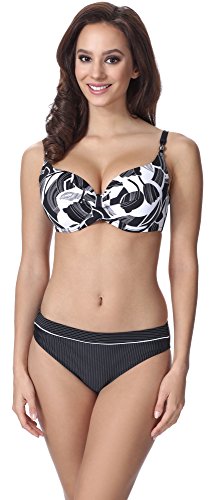 Feba Figurformender Damen Push Up Bikini F10 (Muster-335T, Cup 75E / Unterteil 38) von Feba