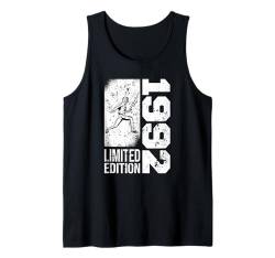 Fechter Jahrgang 1992 Geburtstag Fechtsportler Fechten Tank Top von Fechten Ausrüstung Geschenke Geburtstag Shirts