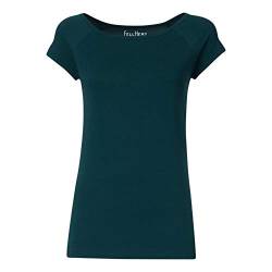 FellHerz Damen T-Shirt Petrol, Bio & Fair aus 100% Bio-Baumwolle und unter fairen Bedingungen hergestellt, nachhaltig, vegan, ökologisch, alternativ (XL) von FellHerz