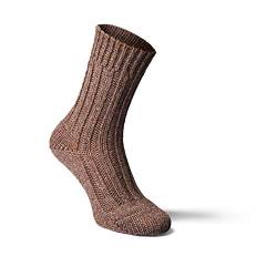 Fellhof Alpaka-Socken dick, dunkelbraun, 35-38 von Fellhof