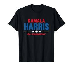 Kamala Harris Für Präsident Harris Walz 2024 T-Shirt von Feminist Political Icon Women's Rights