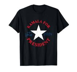 Kamala für die Präsidentschaftswahl 2024 Kamala Harris T-Shirt von Feminist Political Icon Women's Rights