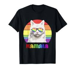 LGBTQ Ally Cat Damen für Kamala Harris 2024 Lustige Katze T-Shirt von Feminist Political Icon Women's Rights