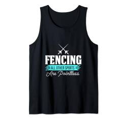 Lustiges Fecht-Trainer-Geschenk für Sie und Ihn Tank Top von Fencing Coach Fencing Lover Gift for Him and Her