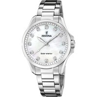 FESTINA Damen Solaruhr, silber von Festina