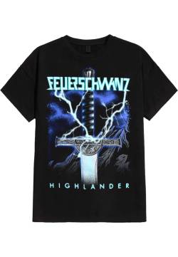 Feuerschwanz - Highlander - T-Shirt - Schwarz - XL - 100% Baumwolle,Jersey von Feuerschwanz