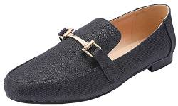 Feversole Damen Fashion Trim Deco Loafer Hausschuhe, D'orsay Loafer von Feversole