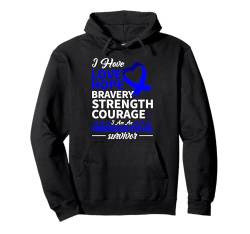 Zitat zur Unterstützung des Bewusstseins für Fibromuskuläre Dysplasie, blaues Band Pullover Hoodie von Fibromuscular Dysplasia Awareness Products (Lwaka)