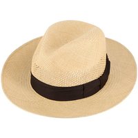 Fiebig Sonnenhut Panamahut Fedora mit Lochflechtung in Krone Beige von Fiebig