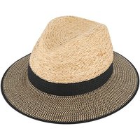 Fiebig Sonnenhut Papierhut Traveller melange mit Krone in Raffia von Fiebig