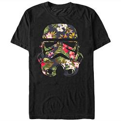 Star Wars Men's Tropical Stormtrooper Black T-Shirt von Star Wars