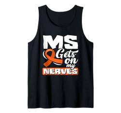 MS Gets On My Nerves Lustiges Bewusstsein für Multiple Sklerose Tank Top von Fighters Against Multiple Sclerosis Awareness