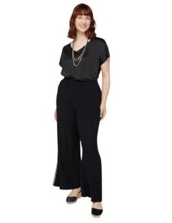 Fiorella Rubino: T-Shirt aus Satin und Jersey Weiss L Autumn Winter 24 von Fiorella Rubino