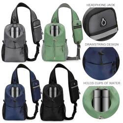 Fiorky Fashion Hüfttasche, große Kapazität, ultradünne Brusttasche for Sport (blau) von Fiorky