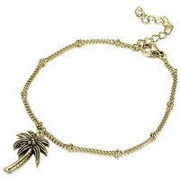 Firetti Fußkette Schmuck Geschenk, Körperschmuck Palme, Panzerkette von Firetti