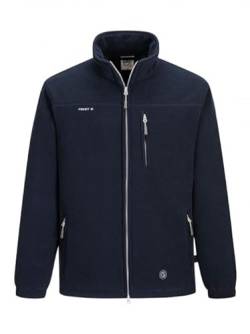 First B Herren Fleecejacke Anton, Windbreaker, Outdoorjacke, Campingjacke, Wandern, atmungsaktiv, wärmend navy 2XL von First B