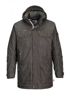 First B Herren Funktionsjacke Cliff, Parka, Übergangsjacke, Outdoorjacke, gefüttert, wasserdicht Olive L von First B