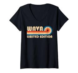 Damen WAVA First Name Funny Retro Vintage Birthday T-Shirt mit V-Ausschnitt von First Name Cool Given Name Gift Ideas