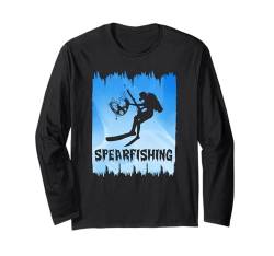 Speerfischer Spearfishing Fischjagd mit Harpune Speerfischen Langarmshirt von Fischjagd Geschenk Speerfischen Spearfishing Dive