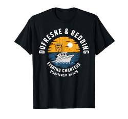 Angeln Charter Boot Zihuatanejo Mexiko Sonnenuntergang Urlaub T-Shirt von Fishing 365