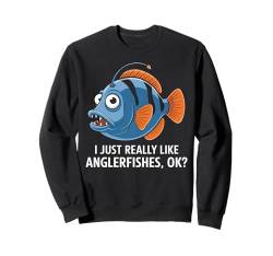 Anglerfish Fishing Funny Deep Sea Angler Fish Design Sweatshirt von Fishing 365