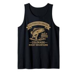 Colorado Fliegenfischen Rocky Mountain Forelle Gift CO Tank Top von Fishing 365