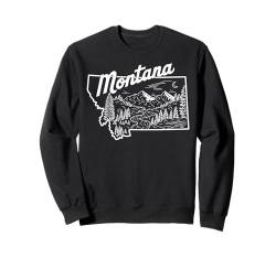 Montana Mountains Nature Lover MT Wandern Souvenir Geschenk Sweatshirt von Fishing 365